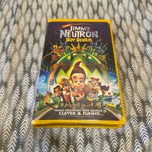 Jimmy Neutron Boy Genius VHS Tape